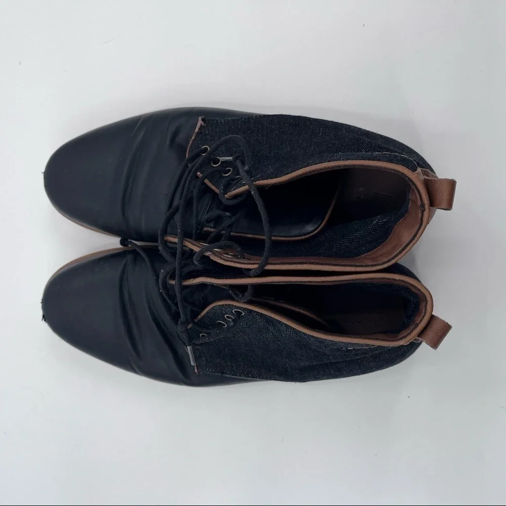 Call It Spring black leather boots shoes size 9.5